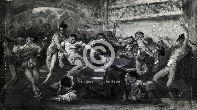 The Carousal (Scene from Faust?), c. 1860/70. Creator: Unknown.