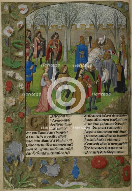 The Carolle in the Garden, 1490-1500. Creator: Unknown.