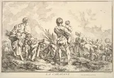 The Caravan, mid to late 18th century. Creator: Jacques Gabriel Huquier
