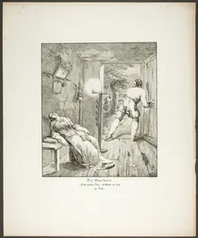 The Carbuncle, plate three from Zehn Blätter zu Hebels Alemannischen Gedichten, 1820. Creator: Sophie Reinhard