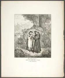 The Carbuncle, plate one from Zehn Blätter zu Hebels Alemannischen Gedichten, 1820. Creator: Sophie Reinhard