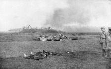 The carcass of Zeppelin LZ93 (L44), St Clement, France, 20 October 1917