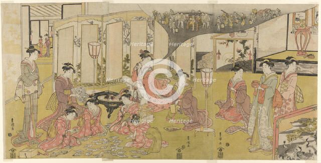 The Card Game, c. 1790. Creator: Utagawa Toyokuni I.