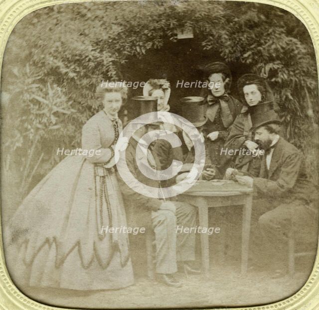 'The Card Game', c1850. Artist: Unknown