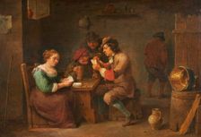 The Card Party, c.1670. Creator: David Teniers II