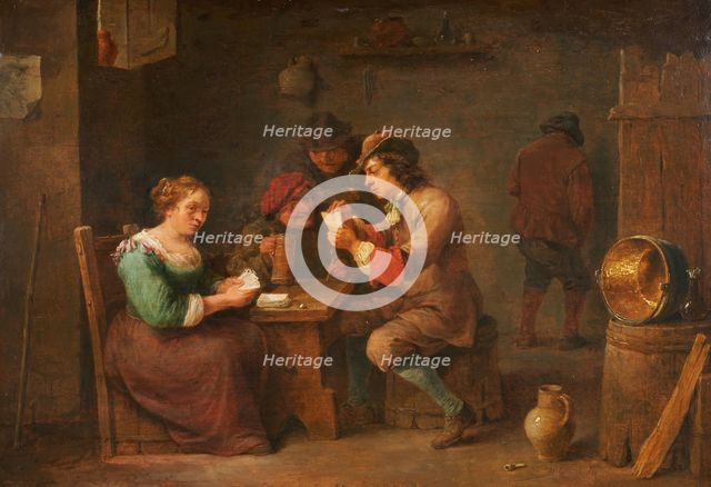 The Card Party, c.1670. Creator: David Teniers II.