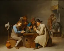 The Card Players, 1646. Creator: David Teniers II