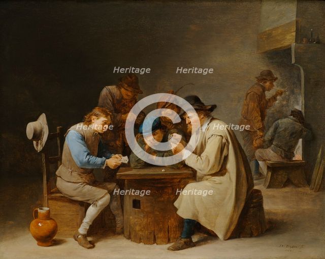 The Card Players, 1646. Creator: David Teniers II.