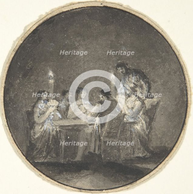 The Card Players, 1780-1820. Creator: Anon.