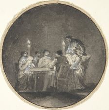 The Card Players, 1780-1820. Creator: Anon