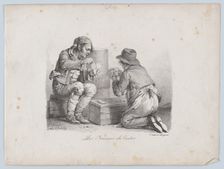 The Card Players, 1822. Creator: Louis Leopold Boilly