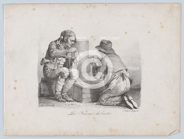 The Card Players, 1822. Creator: Louis Leopold Boilly.