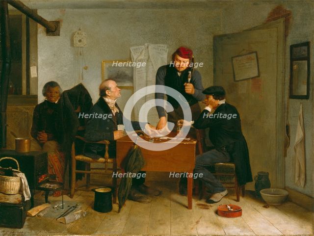 The Card Players, 1846. Creator: Richard Caton Woodville.