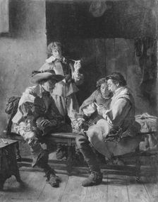 The Card Players, 1863. Creator: Jean Louis Ernest Meissonier