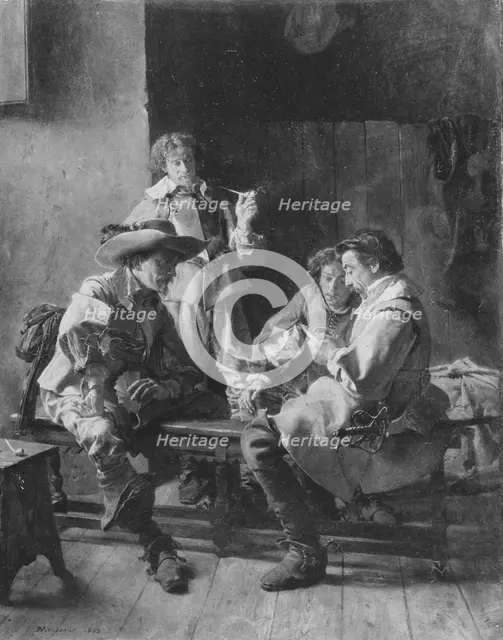 The Card Players, 1863. Creator: Jean Louis Ernest Meissonier.
