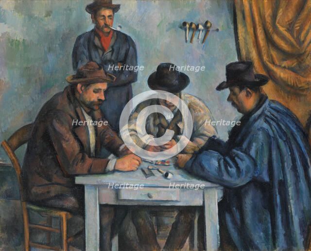 The Card Players, 1890-92. Creator: Paul Cezanne.