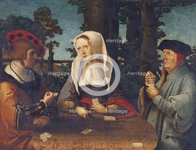 The Card Players. Artist: Leyden, Lucas, van (1489/94-1533)