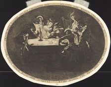 The Card Players, c. 1628. Creator: Jacques Callot