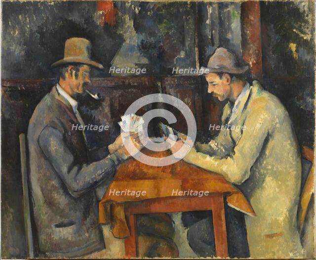 The Card Players, ca 1892-1896. Creator: Cézanne, Paul (1839-1906).
