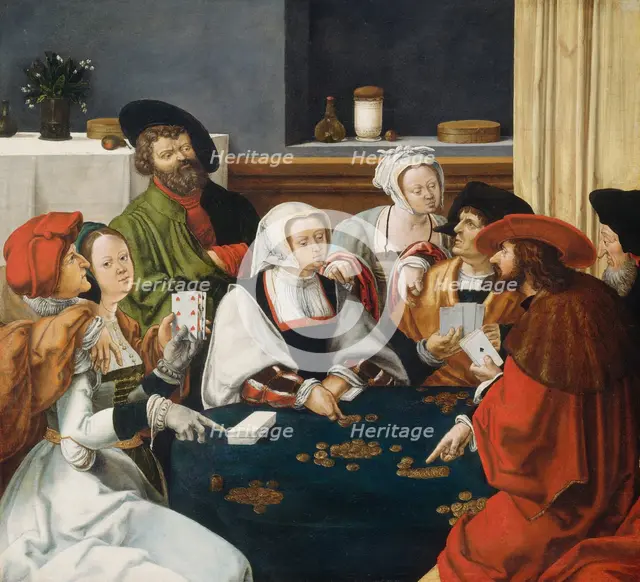 The Card Players, probably c. 1550/1599. Creator: Anon.