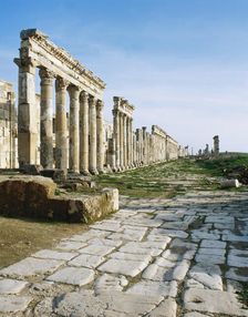 The Cardo Maximus, Apamea city, Syria, Roman, 2nd century, (2005). Creator: LTL