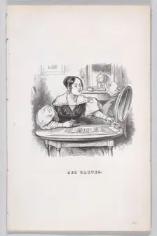 The Cards from The Complete Works of Béranger, 1836. Creator: Jean Ignace Isidore Gerard