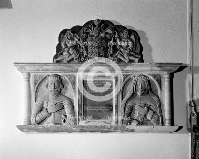 The Carew monument, St Mary's Church, Bickleigh, Devon, 2000. Artist: JO Davies