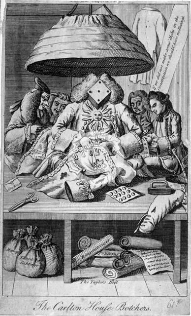 'The Carlton House botchers', 1770. Artist: Anon