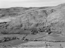 The Carlock farmstead, Gem County, Idaho, 1939. Creator: Dorothea Lange