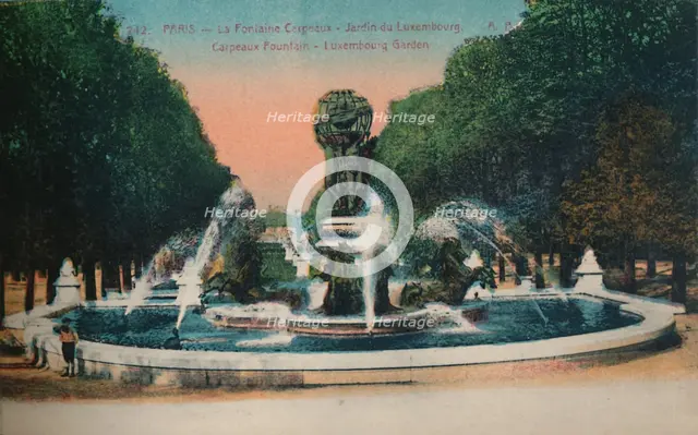 The Carpeaux Fountain - Jardin du Luxembourg, Paris, c1920. Artist: Unknown.