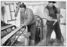 The carpenters shop, Amundsen's South Pole expedition, Antarctica, 1911-1912. Creator: Unknown