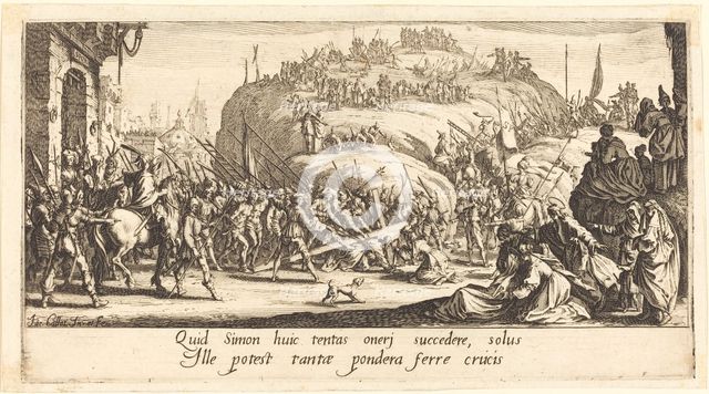 The Carrying of the Cross, c. 1618. Creator: Jacques Callot.