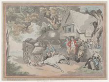 The Cart Horse (from The Life of a Racehourse, or The High-Mettled Racer), July 2..., July 20, 1789. Creator: Thomas Rowlandson