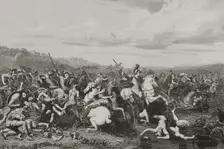 The Carthaginian general and statesman Hannibal in the Iberian Peninsula, Second Punic War, 1852. Creator: Antonio Roca Sallent