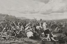 The Carthaginian general and statesman Hannibal in the Iberian Peninsula, Second Punic War, 1852. Creator: Antonio Roca Sallent