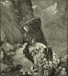 The Carthaginians Crossing The Alps 1890. Creator: Unknown