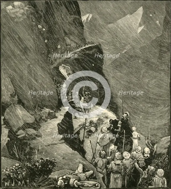 'The Carthaginians Crossing The Alps', 1890.   Creator: Unknown.