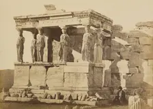 The Caryatid Porch of the Erechtheion, Athens, 1865. Creator: Konstantinos Dimitriou