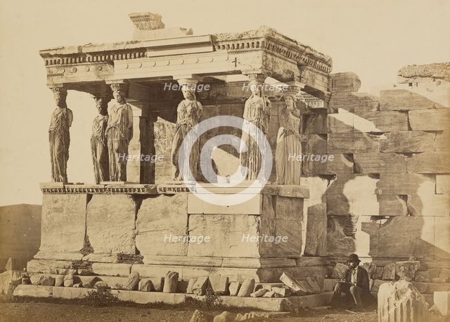 The Caryatid Porch of the Erechtheion, Athens, 1865. Creator: Konstantinos Dimitriou.