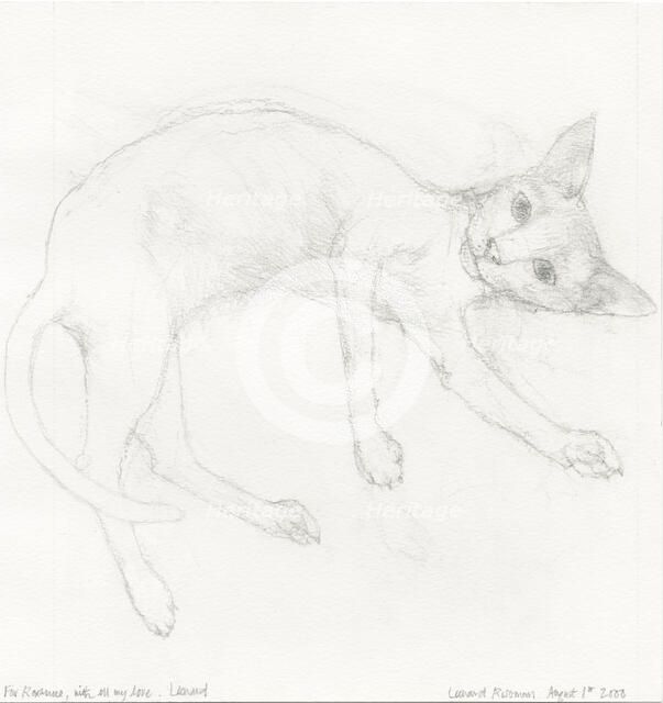 The Cat, 2000. Creator: Leonard Rosoman.