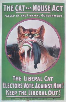 The Cat and Mouse Act 1914. Creator: Unknown