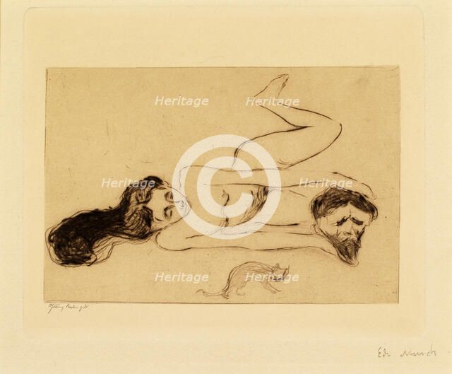 The Cat. Artist: Munch, Edvard (1863-1944)