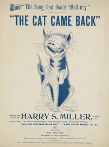 The cat came back 1893. Creator: Unknown
