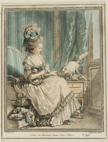 The Cat's Repast, 1778/79. Creator: Gilles-Antoine Demarteau