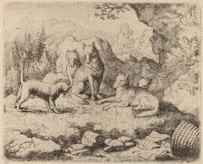 The Cat Sent as Messenger, probably c. 1645/1656. Creator: Allart van Everdingen