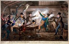 The Cato Street conspirators... 1820. Artist: George Cruikshank