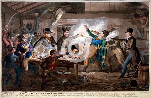 'The Cato Street conspirators...', 1820. Artist: George Cruikshank