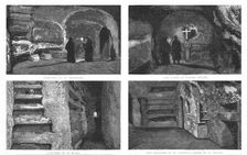 'The Catacombs at Rome; reproduced from Magnesium Light Instantaneous Photographs 1891. Creator: Unknown