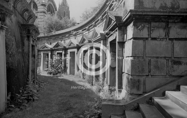 The Catacombs, Highgate Cemetery, London, 1945-1980. Artist: Eric de Maré