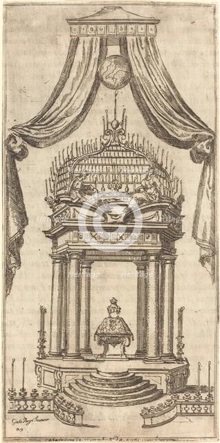 The Catafalque, 1612. Creator: Jacques Callot.